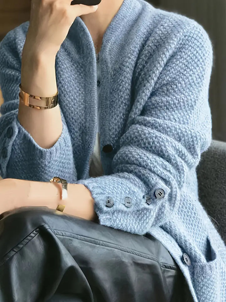 Monika | Miękki sweter płaszczowy