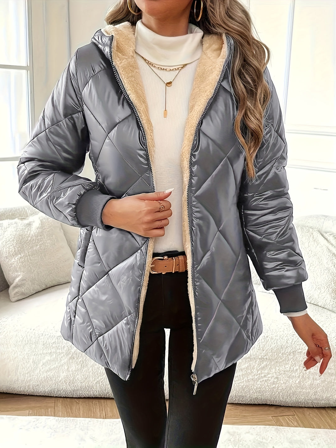 Beata | Luźna midi sukienka z kieszeniami