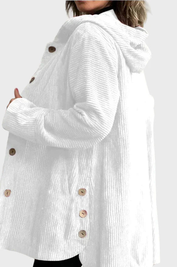 Lidia | Sztruksowa kurtka z kapturem