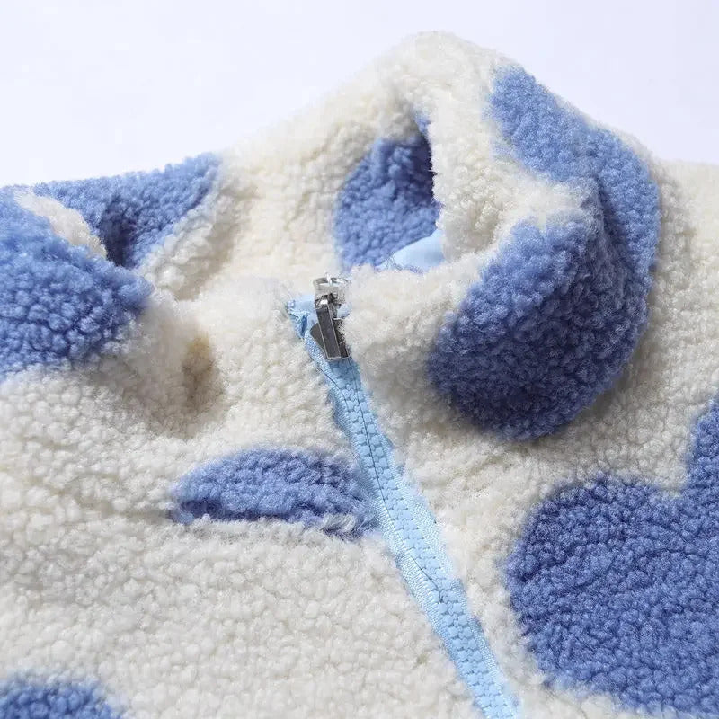 Katarzyna | Dwustronna kurtka z motywem serc