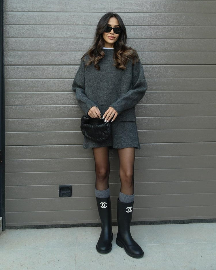 Aneta | Miękki dzianinowy komplet na chłodne dni