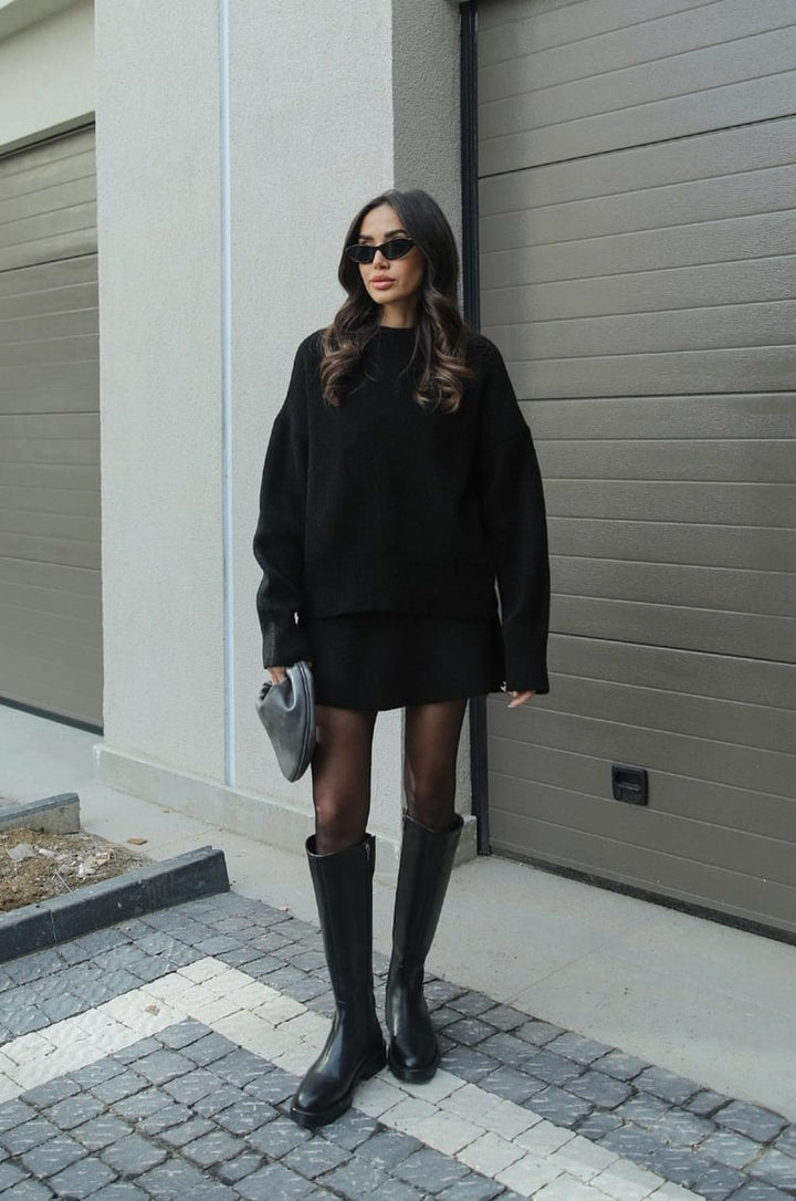 Magda | Stylowy komplet dzianinowy na chłodniejsze dni