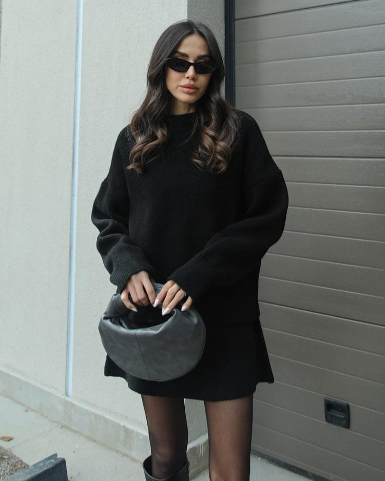 Aneta | Miękki dzianinowy komplet na chłodne dni